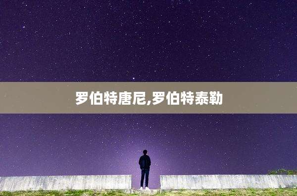 罗伯特唐尼,罗伯特泰勒