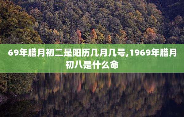 69年腊月初二是阳历几月几号,1969年腊月初八是什么命