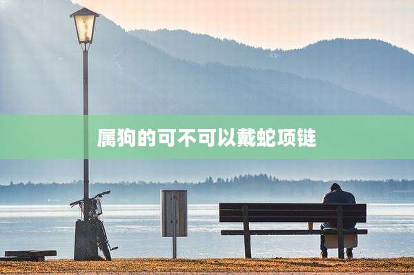 属狗的可不可以戴蛇项链