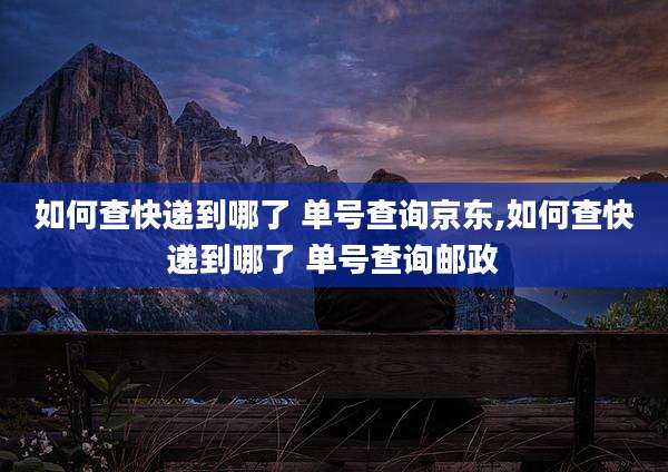 如何查快递到哪了 单号查询京东,如何查快递到哪了 单号查询邮政