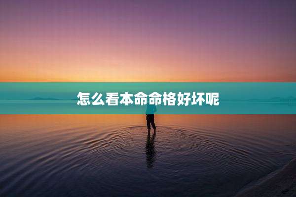 怎么看本命命格好坏呢