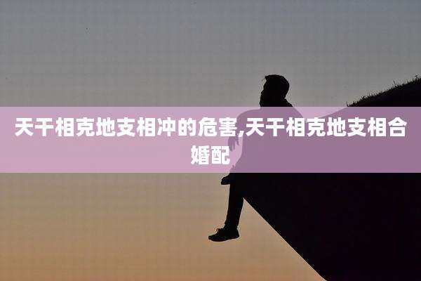 天干相克地支相冲的危害,天干相克地支相合婚配