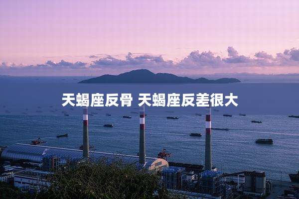 天蝎座反骨 天蝎座反差很大
