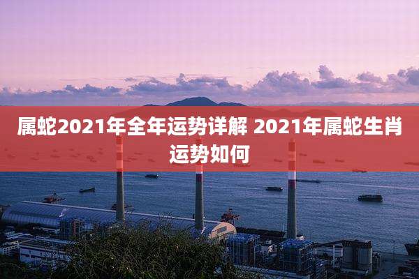 属蛇2021年全年运势详解 2021年属蛇生肖运势如何