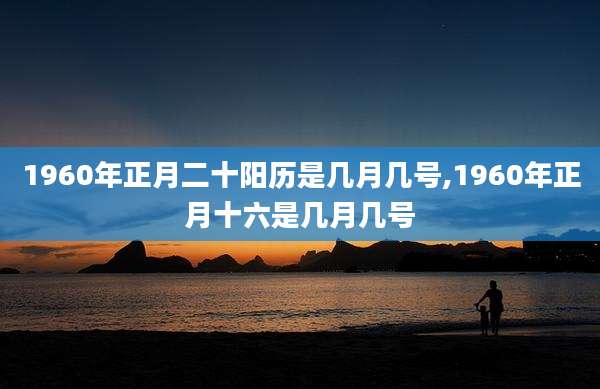 1960年正月二十阳历是几月几号,1960年正月十六是几月几号