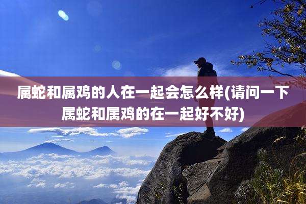 属蛇和属鸡的人在一起会怎么样(请问一下属蛇和属鸡的在一起好不好)
