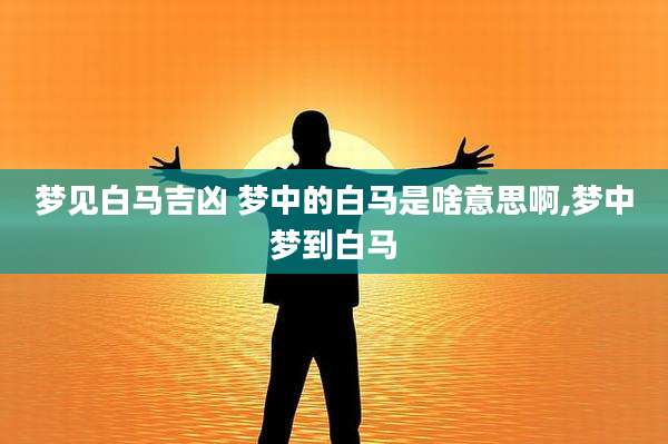 梦见白马吉凶 梦中的白马是啥意思啊,梦中梦到白马