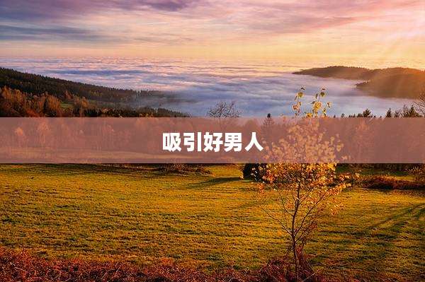 吸引好男人