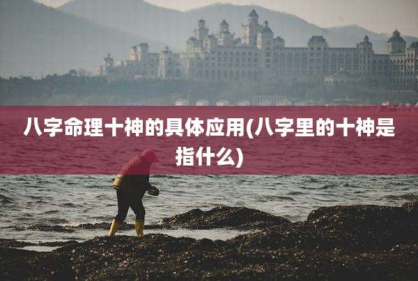 八字命理十神的具体应用(八字里的十神是指什么)