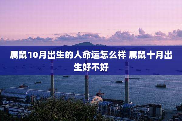 属鼠10月出生的人命运怎么样 属鼠十月出生好不好