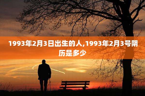 1993年2月3日出生的人,1993年2月3号阴历是多少