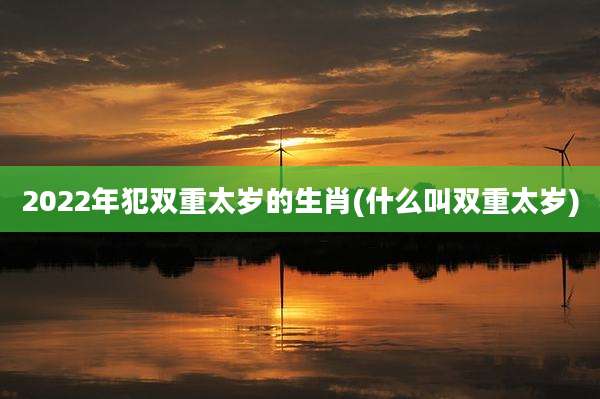 2022年犯双重太岁的生肖(什么叫双重太岁)