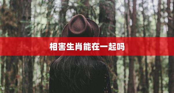 相害生肖能在一起吗