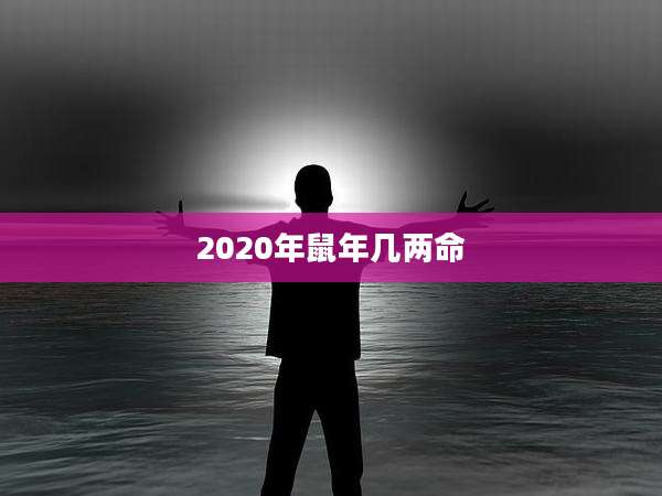 2020年鼠年几两命