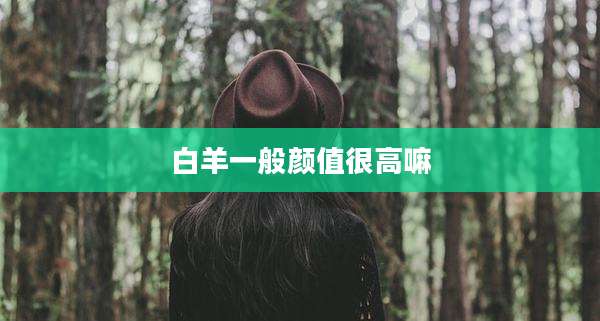 白羊一般颜值很高嘛