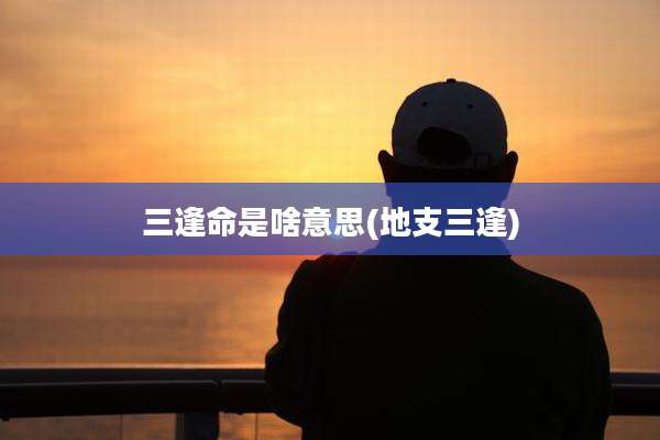 三逢命是啥意思(地支三逢)