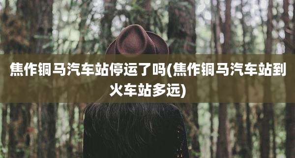 焦作铜马汽车站停运了吗(焦作铜马汽车站到火车站多远)