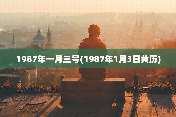 1987年一月三号(1987年1月3日黄历)