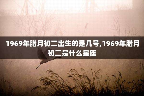 1969年腊月初二出生的是几号,1969年腊月初二是什么星座
