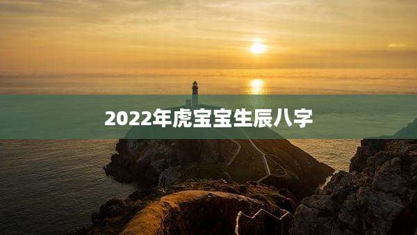 2022年虎宝宝生辰八字