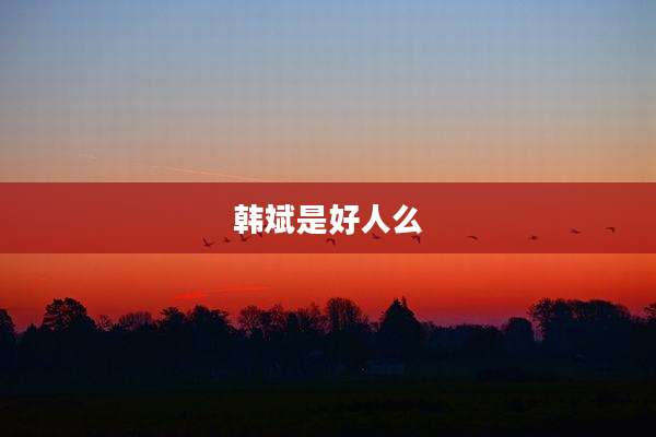 韩斌是好人么