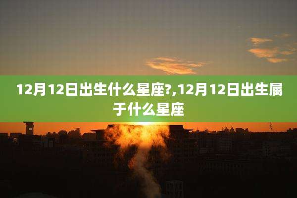 12月12日出生什么星座?,12月12日出生属于什么星座