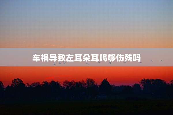 车祸导致左耳朵耳鸣够伤残吗