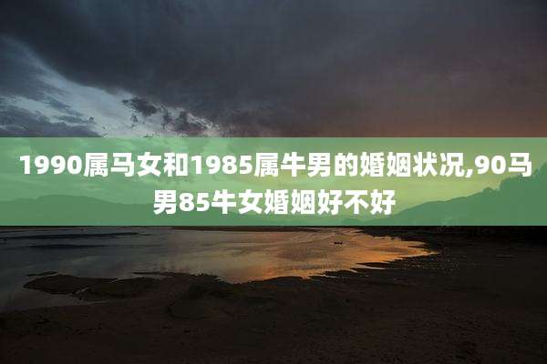 1990属马女和1985属牛男的婚姻状况,90马男85牛女婚姻好不好