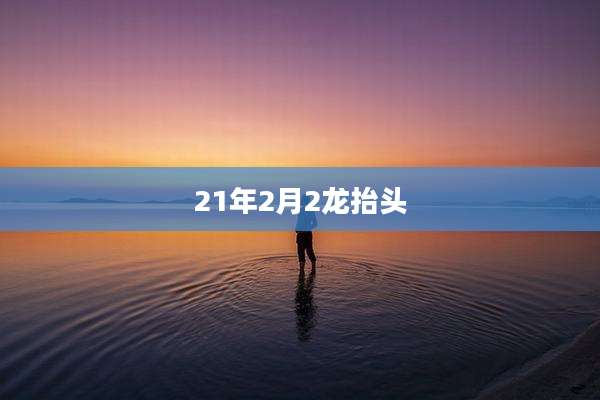 21年2月2龙抬头