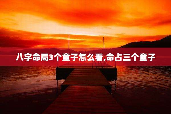 八字命局3个童子怎么看,命占三个童子