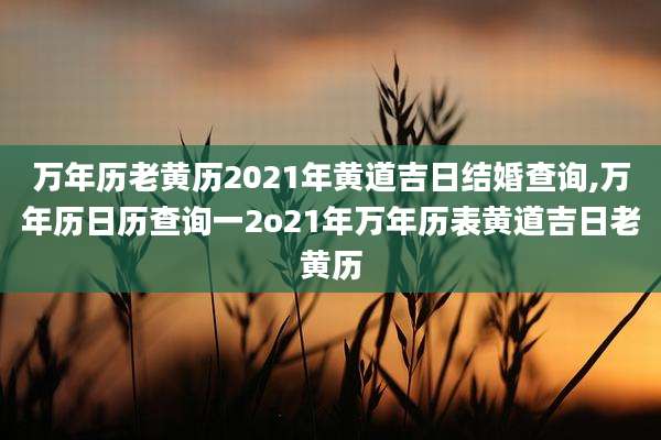 万年历老黄历2021年黄道吉日结婚查询,万年历日历查询一2o21年万年历表黄道吉日老黄历