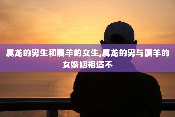 属龙的男生和属羊的女生,属龙的男与属羊的女婚姻相适不