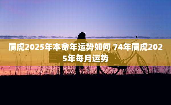 属虎2025年本命年运势如何 74年属虎2025年每月运势