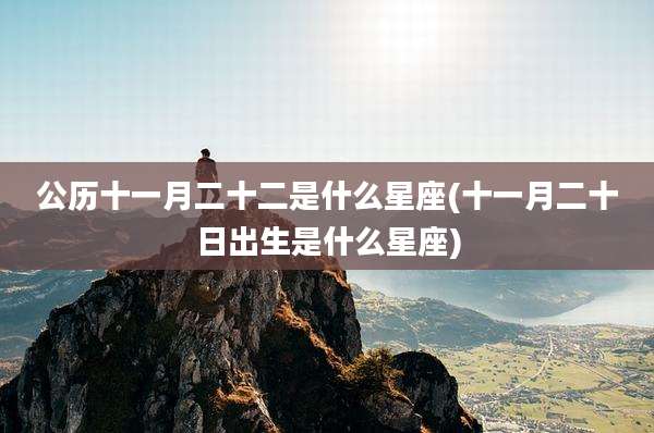 公历十一月二十二是什么星座(十一月二十日出生是什么星座)