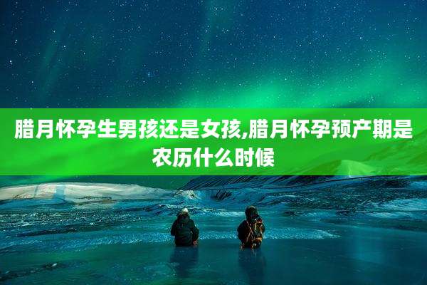 腊月怀孕生男孩还是女孩,腊月怀孕预产期是农历什么时候