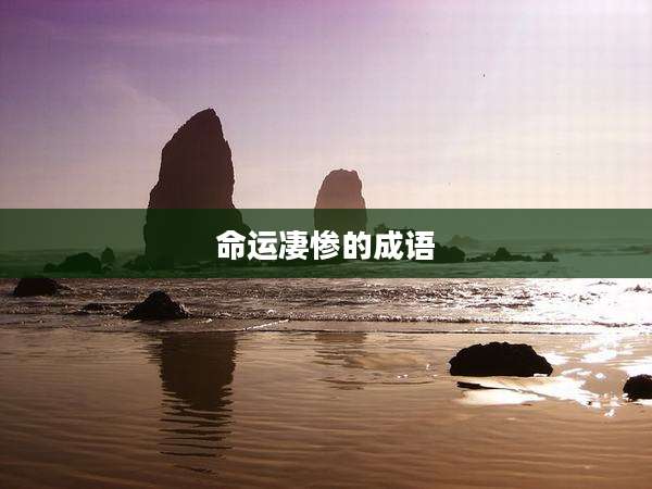 命运凄惨的成语