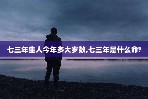 七三年生人今年多大岁数,七三年是什么命?