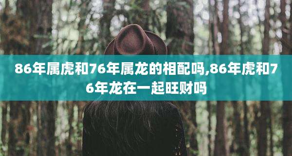 86年属虎和76年属龙的相配吗,86年虎和76年龙在一起旺财吗