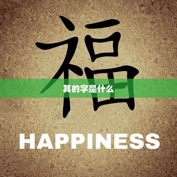 其的字是什么