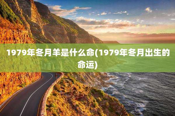 1979年冬月羊是什么命(1979年冬月出生的命运)