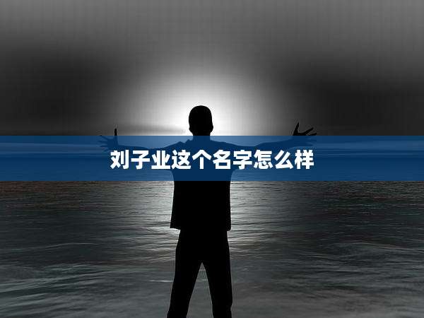刘子业这个名字怎么样