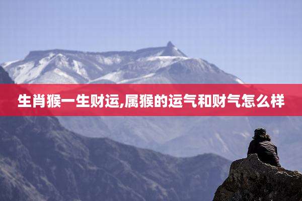 生肖猴一生财运,属猴的运气和财气怎么样