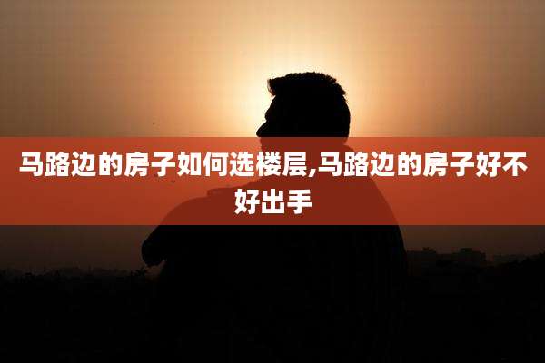 马路边的房子如何选楼层,马路边的房子好不好出手