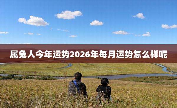属兔人今年运势2026年每月运势怎么样呢