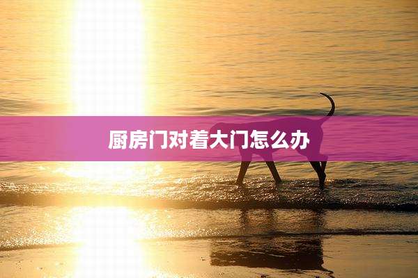 厨房门对着大门怎么办