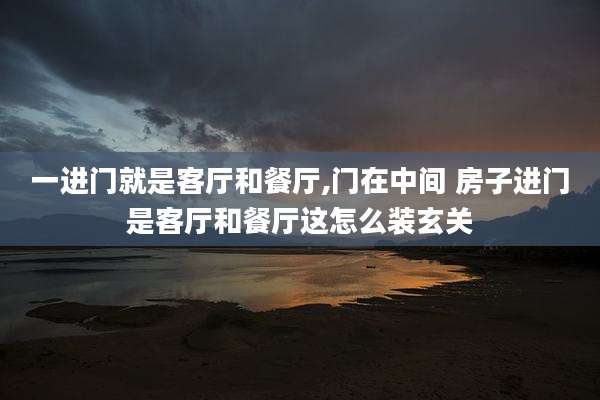 一进门就是客厅和餐厅,门在中间 房子进门是客厅和餐厅这怎么装玄关