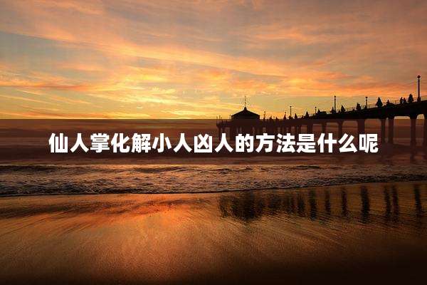仙人掌化解小人凶人的方法是什么呢