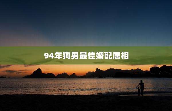 94年狗男最佳婚配属相