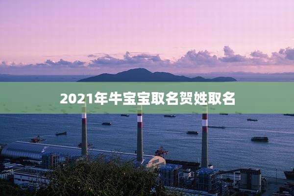 2021年牛宝宝取名贺姓取名