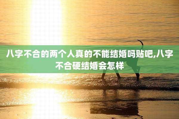 八字不合的两个人真的不能结婚吗贴吧,八字不合硬结婚会怎样